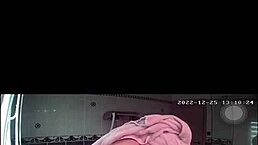 I'm spying on this amateur teen 18+ blonde french girl in the shower