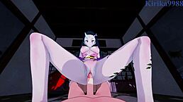 Nezuko Kamado And Daki Fuck Intensely In POV Hentai!