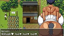 Man, tanned Natsuki in hentai game ep 18 gettin’ banged all nite by creepy ghost!