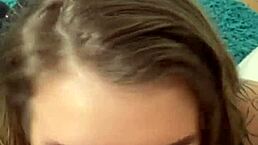 Hot Canadian Blonde Masters Deep-Throat and Rimjob in POV