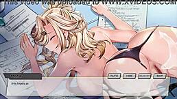 Hentai游戏第5集秘书在桌上被干到内射满溢，呻吟回荡办公室