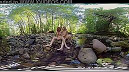 Yanks amateurs Ana, Molly, and Belle get naughty with lesbian outdoor play