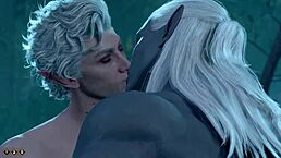 Baldur's Gate 3 naked run shows Astarion in steamy gay scenes