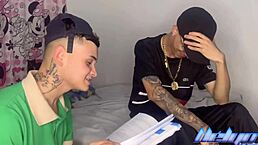 Schoolboy got pounded in the ass for meddling, haha! 😈