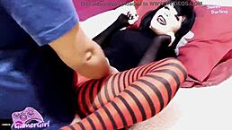 hot goth stepsister enjoying a hard fuck with sweetdarling