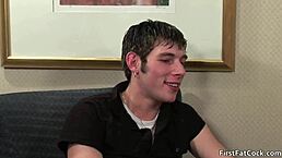 Watch this tattooed hunk suck that monster cock before anal fucking.