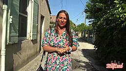 Mila jeune milf wants to try with two men part 1.