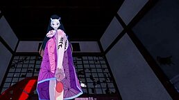 Nezuko Kamado And Daki Fuck Intensely In POV Hentai!