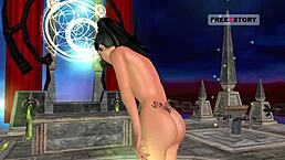 Indian Teen 18+ Poses Sensually In 3D Cartoon