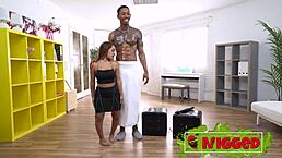 I'm obsessed with tiny midget babe Munequita riding giant dick in wild cowgirl action