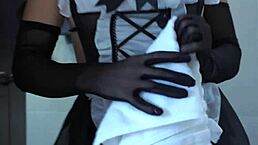 当奴隶洗碗，按命令吃精液