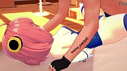 Anya wants big cock after pool