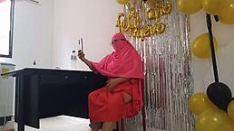 Indian Woman Celebrates Birthday with Dry Vagina