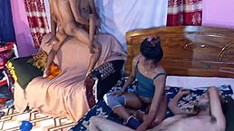 Unbelievable! Hanif PK, Popy, Sumona, and Manik in Hot Deshi Bikini MMFF Swap Foursome with Double Penetration!