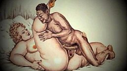 Vintage Erotic Drawings Bring Hardcore Anime Fantasies to Life in Retro Style