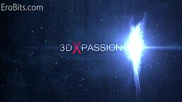 busty girl gets pounded by sci-fi futanari in wild 3d animation