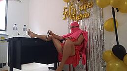 Indian Woman Celebrates Birthday with Dry Vagina