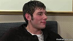 Watch this tattooed hunk suck that monster cock before anal fucking.