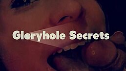 hot brunette craves cocks deep in throat at gloryhole