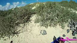 sexydea’s beach doggystyle pov heats up, riding tanned body with ripped clothes