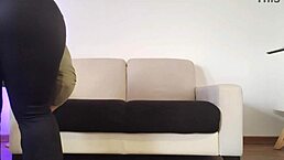 pawg cleans apartment in tight pants 😍