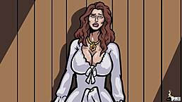 huge cock vampire fucks submissive servant in anime