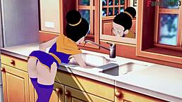 i got chichi stuck in the kitchen with that monster fantasy