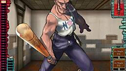 Exploring the dungeons in this 2004 anime adventure