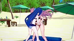 Tsubasa, Maria, and Chris in wild lesbian and futanari action, oops, so intense!