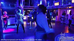 Stockholm holiday sparks wild 3way lesbian glowstick pussy party