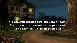 Exploring the dungeons in this 2004 anime adventure