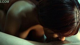 Intimate Close-Up of Her Throat Sucking Skills