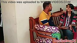 My husband told his friend my wife's pussy is wide. I scolded him. He FUCKED my ass and pussy with oil.