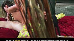 Stripper shares big cock