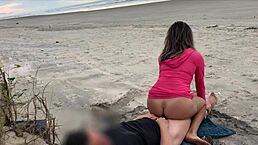 Take my big cock out of your ass, they’re staring at us right now!