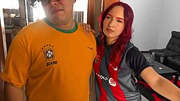 Latina Wife Blindfolded for Friend to Fuck Her for Cash in Doggy Style