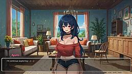 blurring walls in hentai game ep 3 gets spicy. teasing her boyfriend with voyeurism turns everyone on!