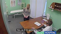Man, this hot blonde got full treatment at fake hospital... so steamy!
