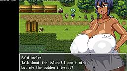 Tanned Natsuki Enjoys Naked Bath After Villagers