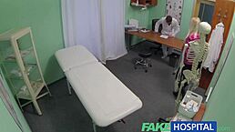 Man, this hot blonde got full treatment at fake hospital... so steamy!