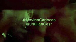 wild orgy in the bushes with four hung youngsters at engenheiro goulart.