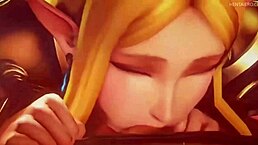 Check out this awesome 3D blowjob animation in a wild cartoon style.