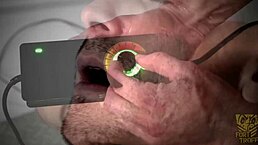 该死！绑缚gay男星被机器操的舔肛椅行动！