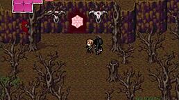 Two busty milfs give double titjob in hentai zombie game