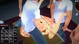 Blonde Girl HAVING A LOT OF FUN!