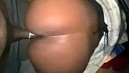 shy ebony teen neighbor with monster cock in car