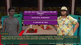 In pleasure thieves 02, meeting hot girls with huge boobs in 3d cartoon game anime 😍