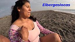 Wild Sex with Emo Mexican Roommate Outdoors