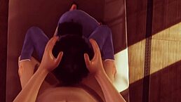 Hinata takes it all in uncensored 3D hentai Naruto.