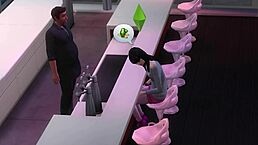 Sakura fucks everyone in the bar